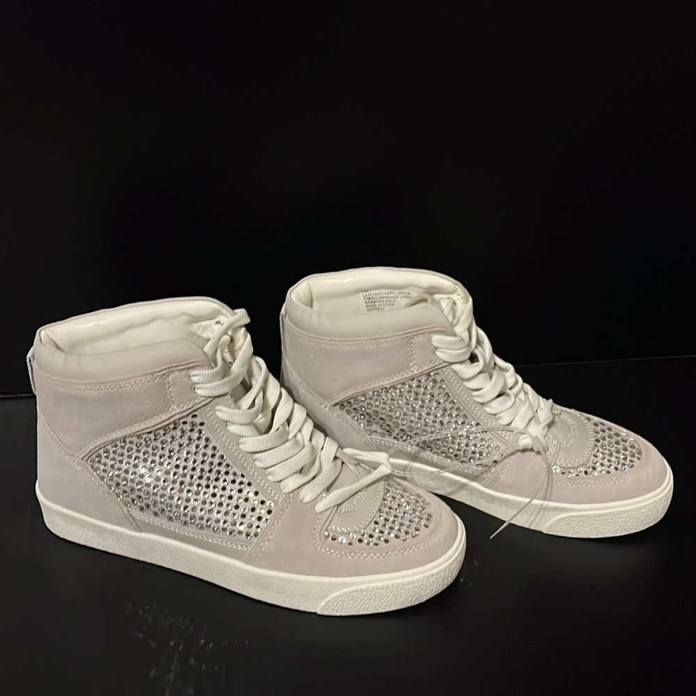 Gianni Bini Women's High-Top Sneakers with Rhinestone Detailing Size NWT